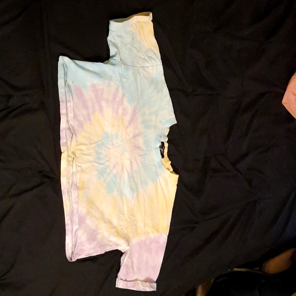 Tie dye crop top large